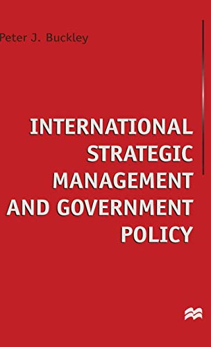 INTERNATIONAL STRATEGIC MANAGEMENT AND GOVERNMENT POLICY.