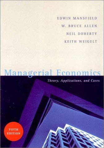 MANAGERIAL ECONOMICS
