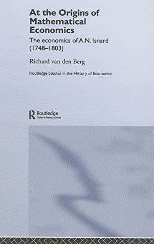 AT THE ORIGINS OF MATHEMATICAL ECONOMICS