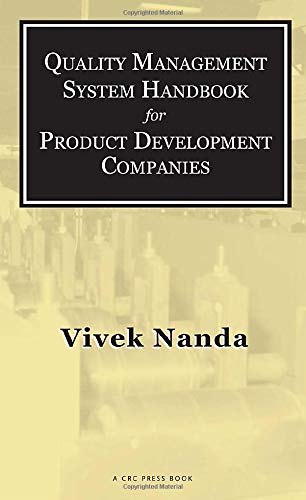 QUALITY MANAGEMENT SYSTEM HANDBOOK FOR PRODUCT DEVELOPMENT COMPANIES