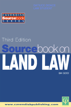 SOURCE BOOK ON LAND LAW