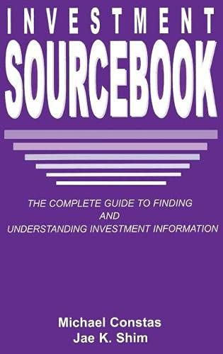 INVESTMENT SOURCEBOOK