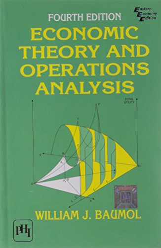 ECONOMIC THEORY AND OPERATIONS ANALYSIS