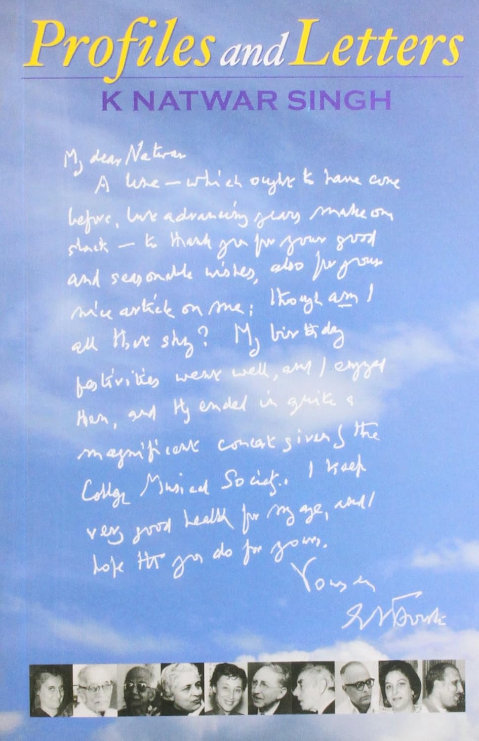 PROFILES AND LETTERS