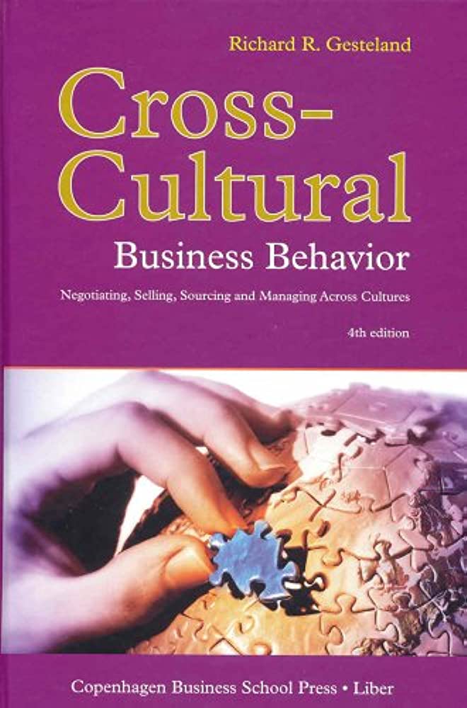 CROSS-CULTURAL BUSINESS BEHAVIOUR
