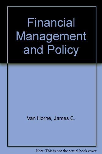 FINANCIAL MANAGEMENT & POLICY