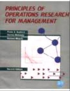 PRINCIPLES OF OPERATIONS RESEARCH FOR MANAGEMENT