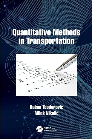 QUANTITATIVE METHODS IN TRANSPORTATION
