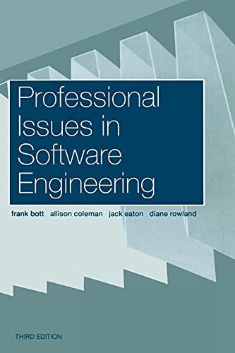 PROFESSIONAL ISSUES IN SOFTWARE ENGINEERING