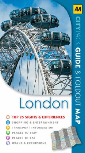 AA CITY PACK GUIDE & FOLDOUT MAP: LONDON
