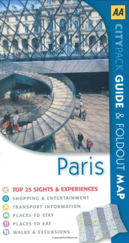AA CITY PACK GUIDE & FOLDOUT MAP: PARIS
