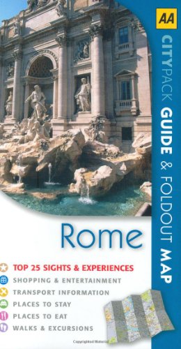 AA CITY PACK GUIDE & FOLDOUT MAP: ROME