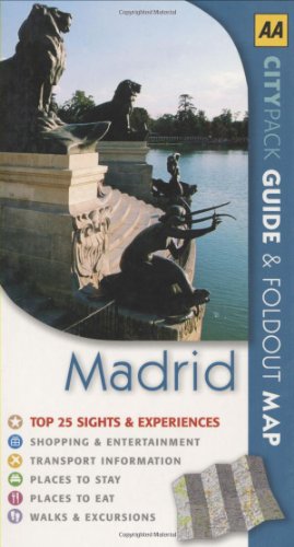 AA CITY PACK GUIDE & FOLDOUT MAP: MADRID