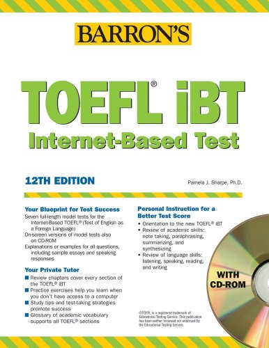 BARRON'S TOEFL IBT INTERNET-BASED TEST WITH CD-ROM