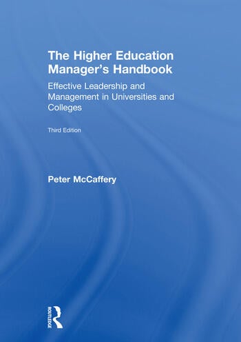 THE HIGHER EDUCATION MANAGER'S HANDBOOK