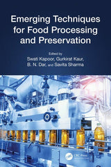 EMERGING TECHNIQUES FOR FOOD PROCESSING AND PRESERVATION 1/E