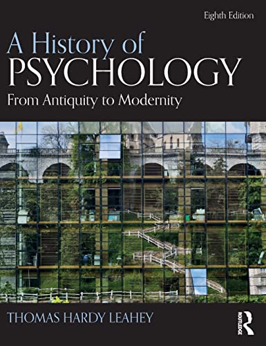 A HISTORY OF PSYCHOLOGY