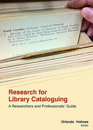RESEARCH FOR LIBRARY CATALOGUING