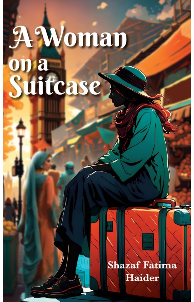 A WOMAN ON A SUITCASE