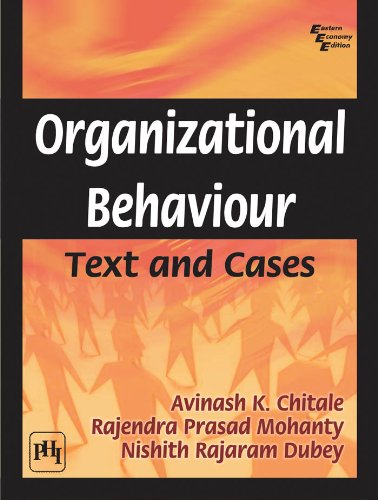 ORGANIZATIONAL BEHAVIOUR