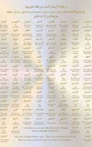 ASMAUL HUSNA MA ASMAUN NABI KAREEM