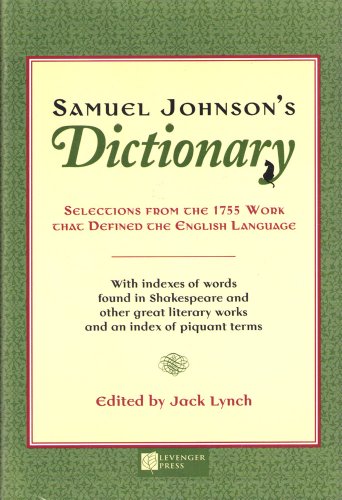 SAMUEL JOHNSON'S DICTIONARY